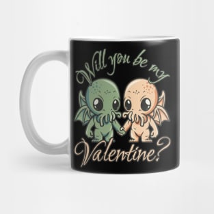 Cthulhus Holding Hands - Valentine Cthulhu #6 Mug